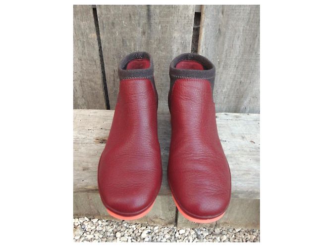 Autre Marque Botas Camper de cuero rojo Roja - vista 4