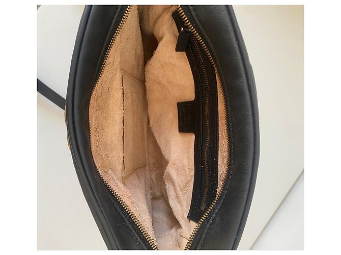 Gucci Marmont Borsa a Tracolla in Pelle Nera Nero - vista 15