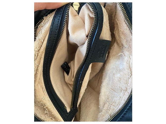 Gucci Marmont Borsa a Tracolla in Pelle Nera Nero - vista 19