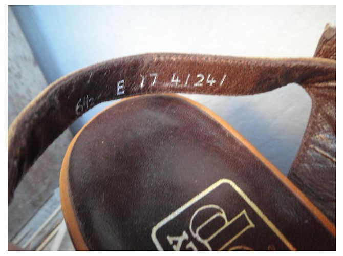 Sandali Bally vintage nuovo stato Marrone - vista 7