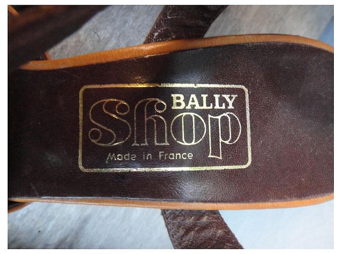 Sandali Bally vintage nuovo stato Marrone - vista 8