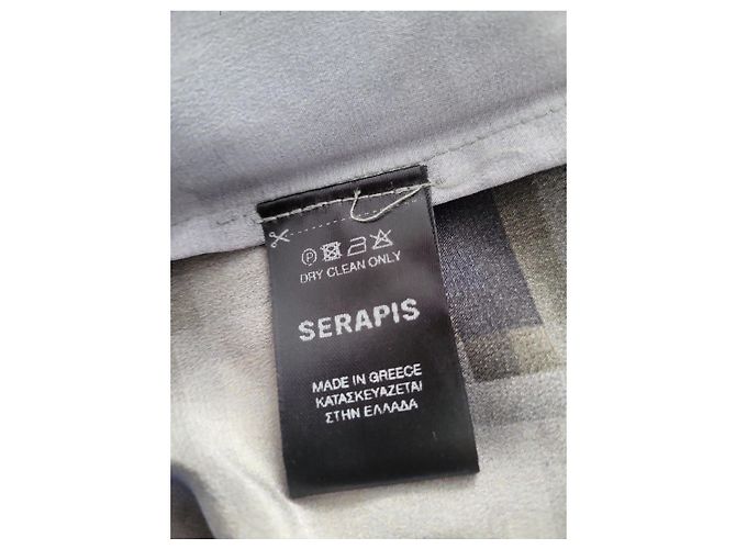Autre Marque Camicia in seta Serapis stampa astratta Nero Grigio - vista 6