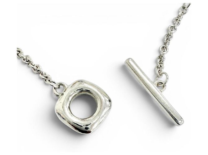 Pulseira Tiffany & Co. de pérolas de água doce e corrente de elos Anchor quadrados Prata Branco - vista 4