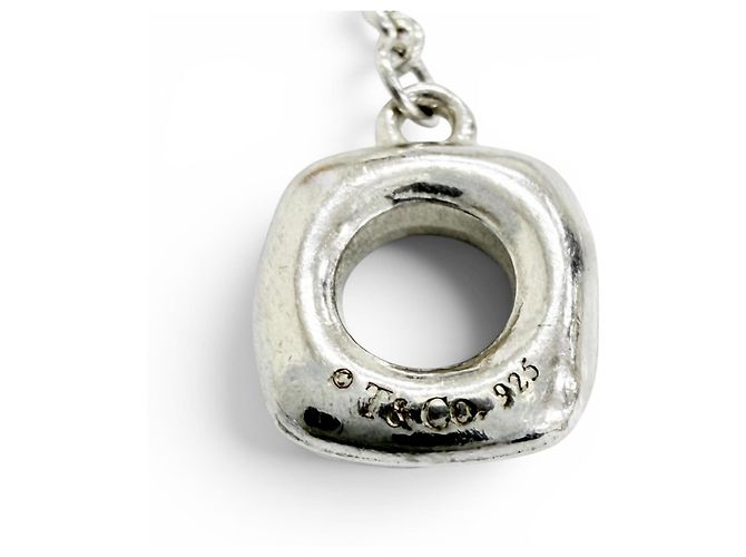 Pulseira Tiffany & Co. de pérolas de água doce e corrente de elos Anchor quadrados Prata Branco - vista 5
