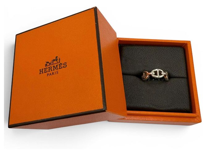 Hermès Hermes Enchainée PM AG925 Chaine d'Ancre Ring Silber - Ansicht 2