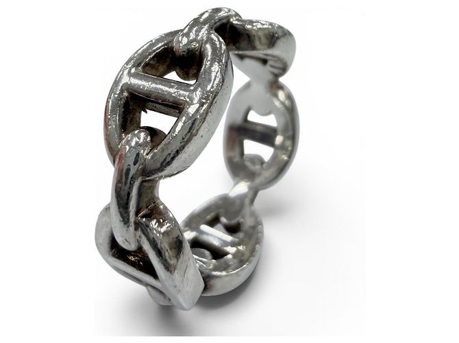 Hermès Hermes Enchainée PM AG925 Chaine d'Ancre Ring Silber - Ansicht 4