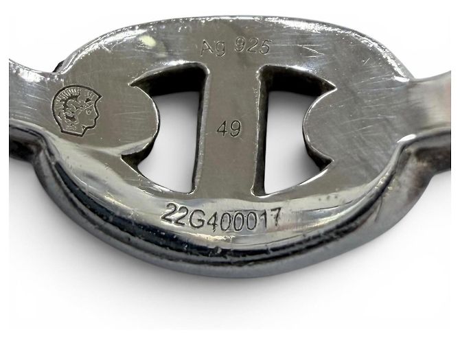 Hermès Hermes Enchainée PM AG925 Chaine d'Ancre Ring Silber - Ansicht 7