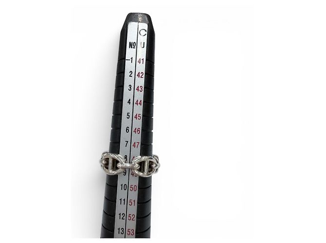 Hermès Hermes Enchainée PM AG925 Chaine d'Ancre Ring Silber - Ansicht 8