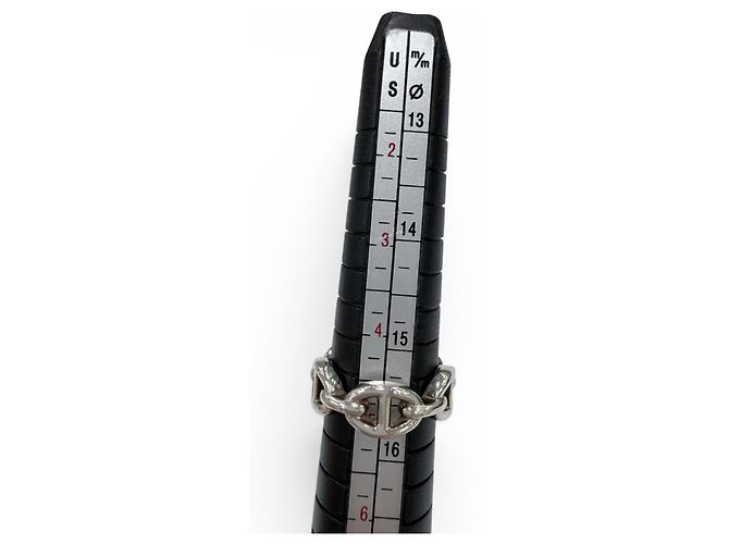 Hermès Hermes Enchainée PM AG925 Chaine d'Ancre Ring Silber - Ansicht 9