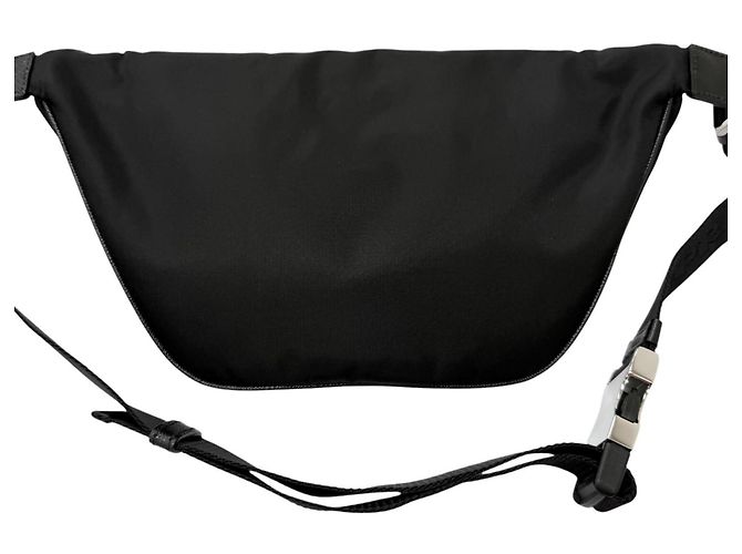 Saffiano Borsa a tracolla Prada 2VL033 con logo Triangle Nero - vista 3