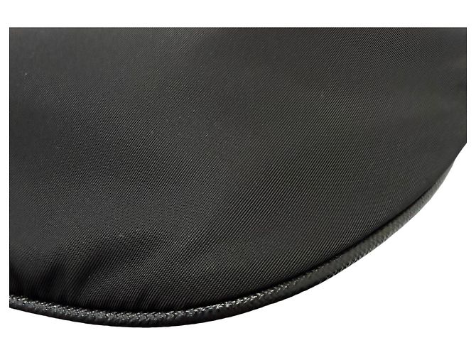 Saffiano Borsa a tracolla Prada 2VL033 con logo Triangle Nero - vista 7