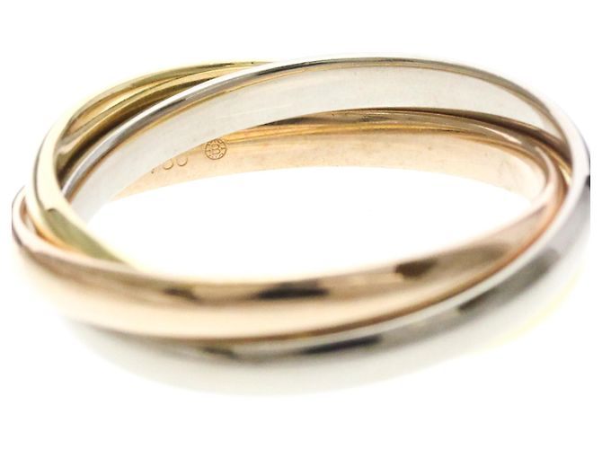Anello Cartier Trinity in oro giallo rosa e bianco D'oro - vista 5