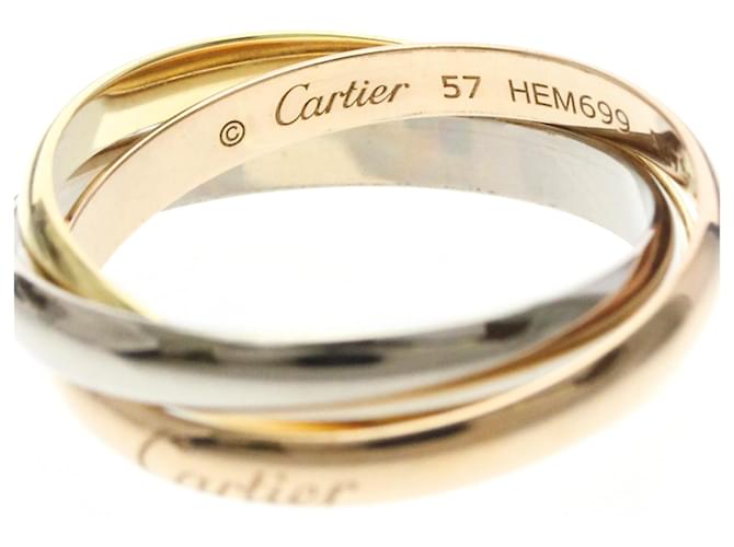 Anello Trinity Cartier D'oro - vista 7