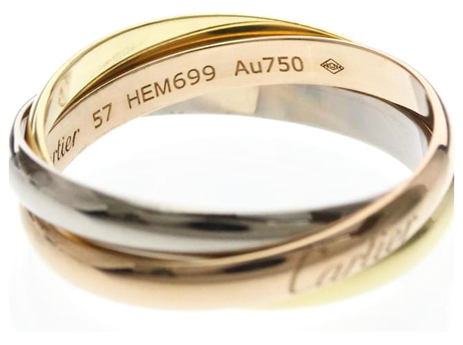 Anello Trinity Cartier D'oro - vista 8