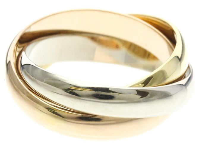 Anillo Trinity Cartier Dorado - vista 2