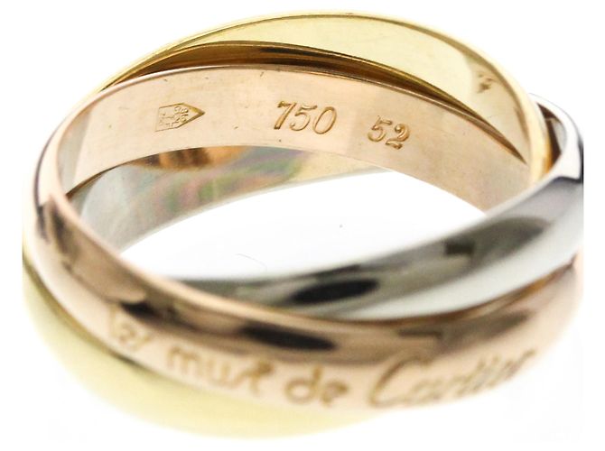Anillo Trinity Cartier Dorado - vista 7