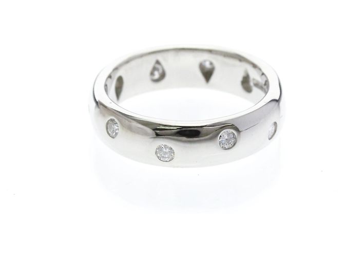 Tiffany & Co Tiffany Dots Diamantring in Platin Silber - Ansicht 2