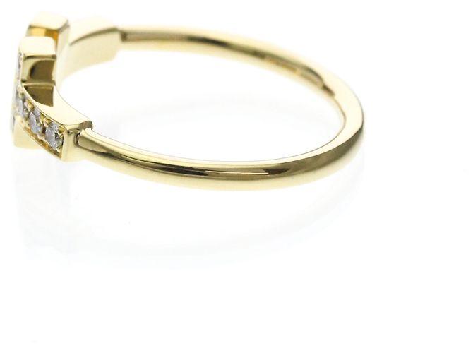 Tiffany & Co Anello Tiffany T Wire con Diamante in Oro Giallo 18K D'oro - vista 2