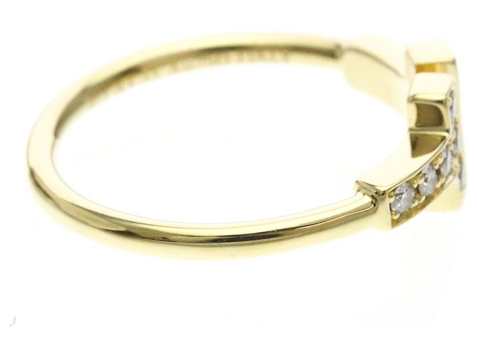 Tiffany & Co Anello Tiffany T Wire con Diamante in Oro Giallo 18K D'oro - vista 4