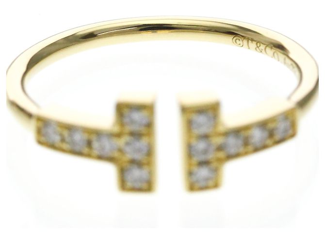 Tiffany & Co Anello Tiffany T Wire con Diamante in Oro Giallo 18K D'oro - vista 5