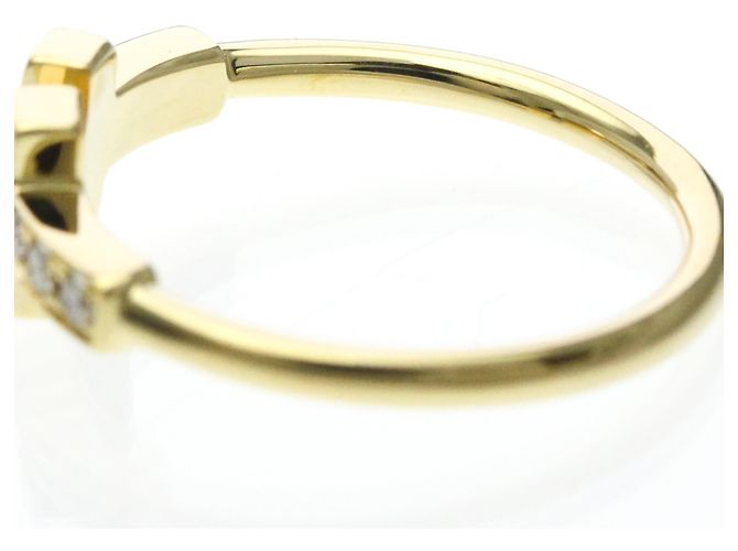 Tiffany & Co Anello Tiffany T Wire con Diamante in Oro Giallo 18K D'oro - vista 6