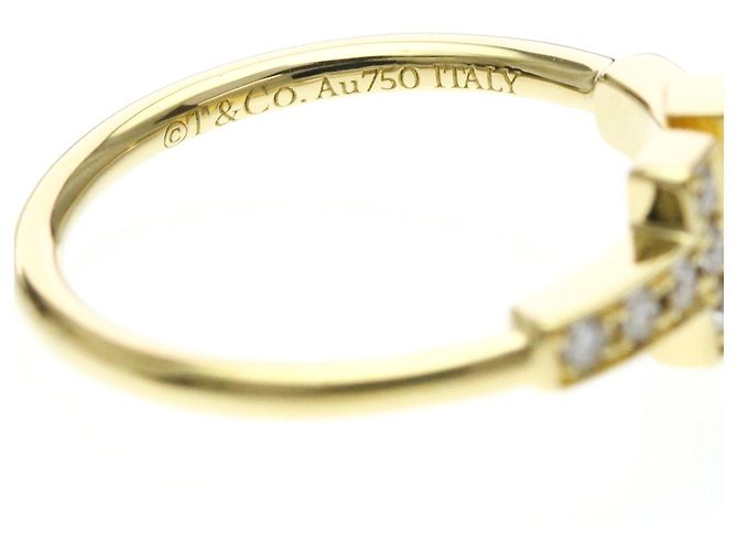 Tiffany & Co Anello Tiffany T Wire con Diamante in Oro Giallo 18K D'oro - vista 8
