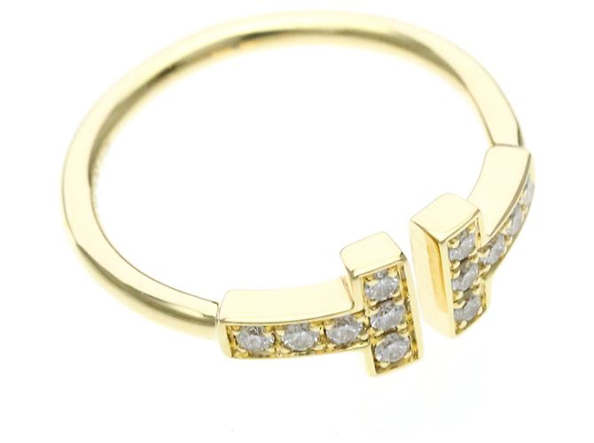 Tiffany & Co Anello Tiffany T Wire con Diamante in Oro Giallo 18K D'oro - vista 9