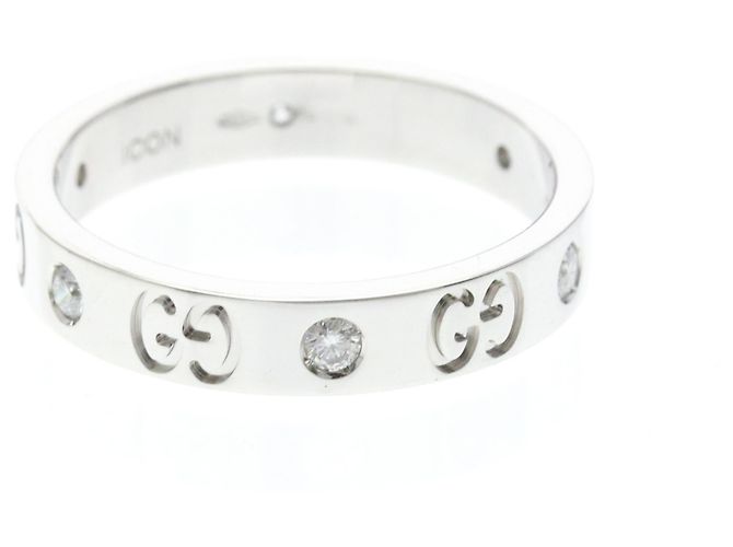Gucci Icon Ring aus Weißgold mit Diamanten - Ansicht 2