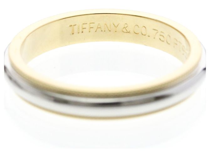 Tiffany & Co Tiffany Milgrain Band Ring Silber Golden - Ansicht 5