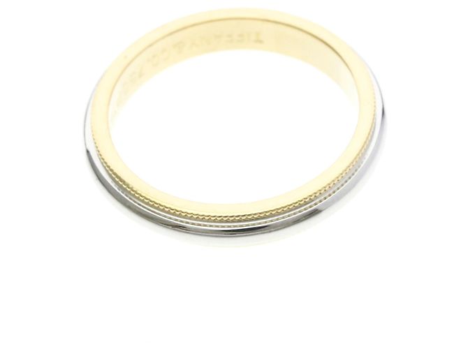 Tiffany & Co Tiffany Milgrain Band Ring Silber Golden - Ansicht 9