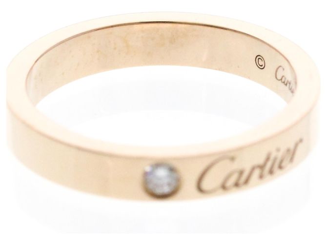 C de Cartier Ehering mit Diamant in Roségold Golden - Ansicht 5