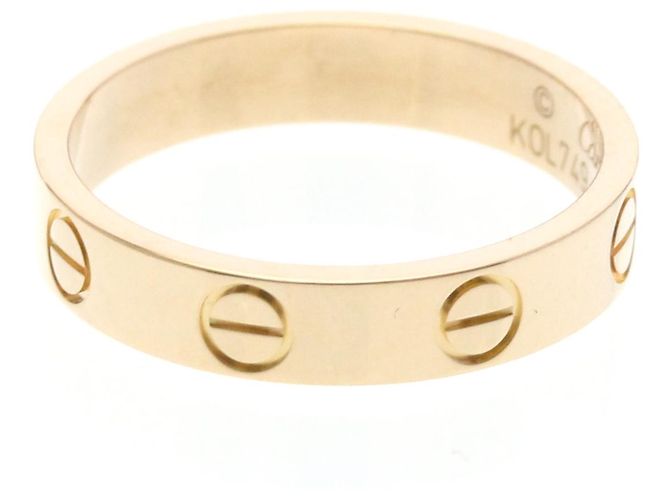 Anello Mini Love di Cartier in oro rosa D'oro - vista 2