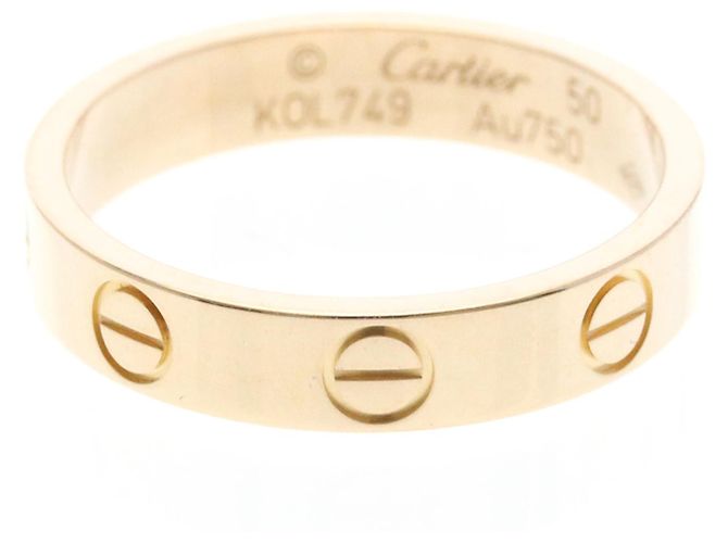 Anello Mini Love di Cartier in oro rosa D'oro - vista 5