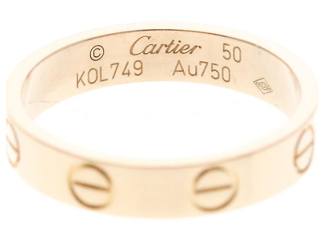 Anello Mini Love di Cartier in oro rosa D'oro - vista 6