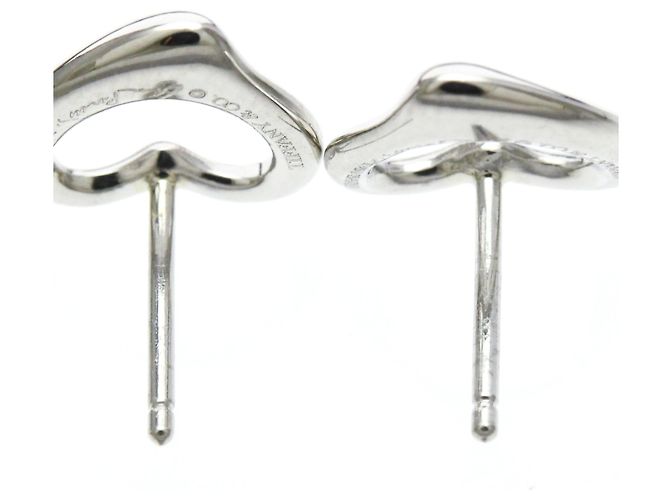 Tiffany & Co Orecchini a lobo Tiffany Open Heart in platino Argento - vista 3