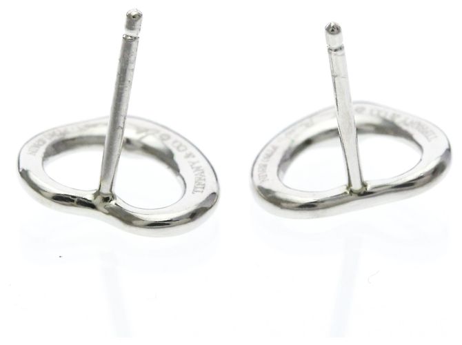 Tiffany & Co Orecchini a lobo Tiffany Open Heart in platino Argento - vista 4