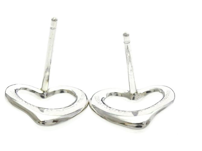 Tiffany & Co Orecchini a lobo Tiffany Open Heart in platino Argento - vista 5