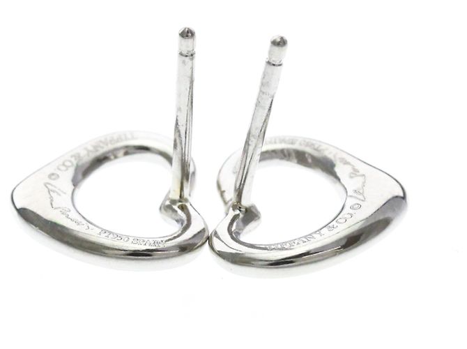 Tiffany & Co Orecchini a lobo Tiffany Open Heart in platino Argento - vista 6