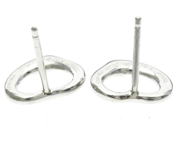 Tiffany & Co Orecchini a lobo Tiffany Open Heart in platino Argento - vista 7