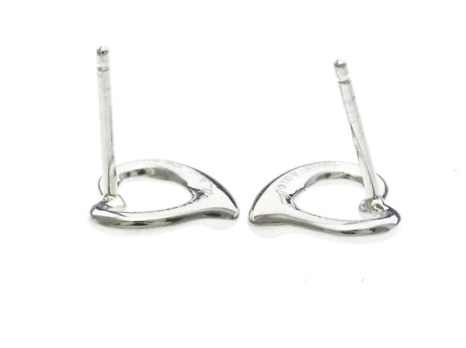 Tiffany & Co Orecchini a lobo Tiffany Open Heart in platino Argento - vista 8