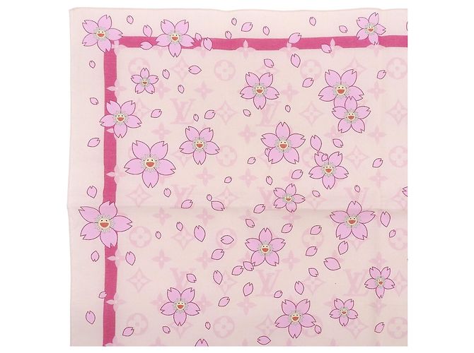 Fazzoletto Louis Vuitton Takashi Murakami Rosa - vista 2