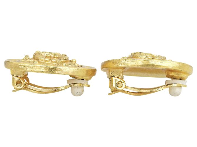 Orecchini Chanel Vintage 94A Gold Clip D'oro - vista 5