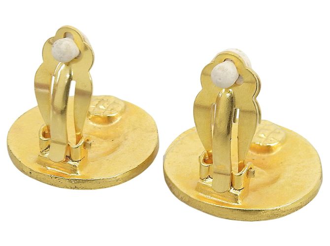 Orecchini Chanel Vintage 94A Gold Clip D'oro - vista 7