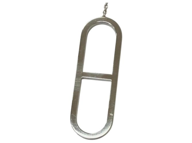 Hermès HERMES Ever AG925 Chaine d'Ancre Collar Largo Plata - vista 5