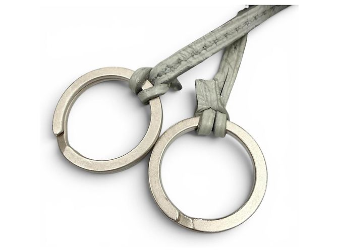 Hermès Colar Clochette de couro vintage Hermes Cinza - vista 5