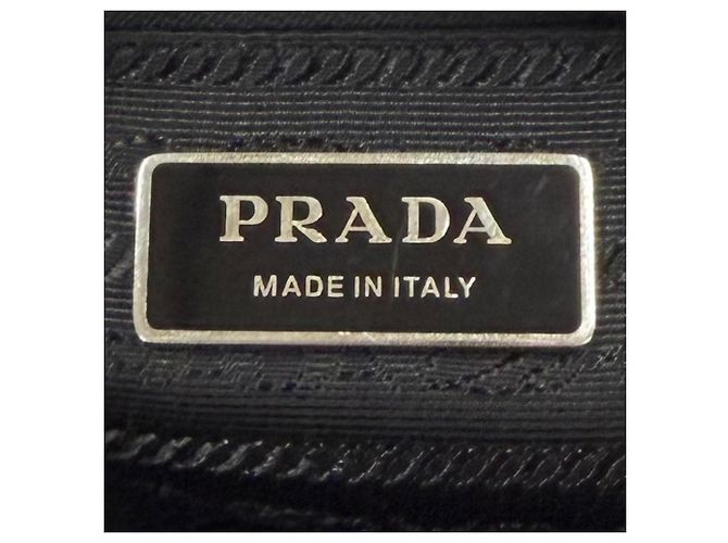 Borsa a tracolla Prada Nylon Re-Nylon con placca logo Triangle Nero - vista 10