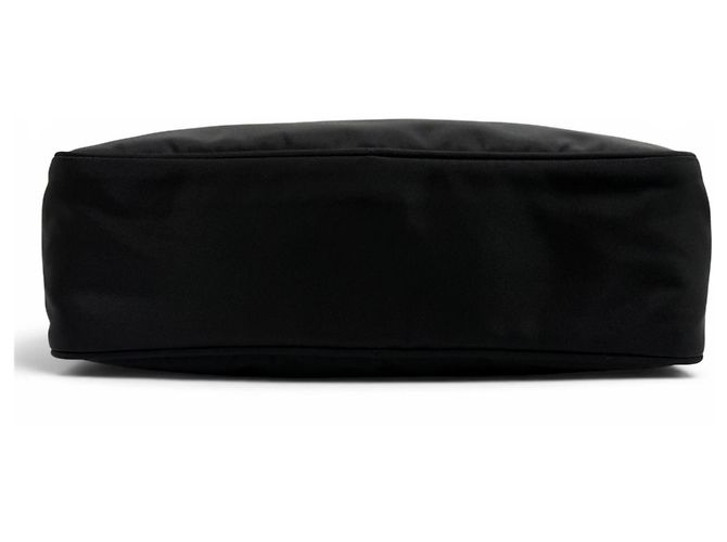 Borsa a tracolla Prada Nylon Re-Nylon con placca logo Triangle Nero - vista 4