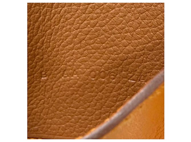 Hermès Hermes R.M.S. Evercolor Clou de Selle Leather Card Case Golden - view 9