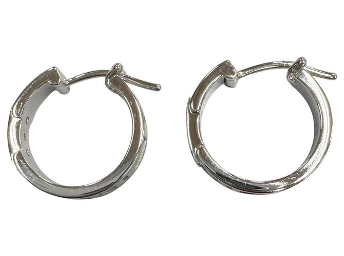 Orecchini a cerchio Atlas di Tiffany & Co. 750 (WG) 6-Diamanti - vista 5