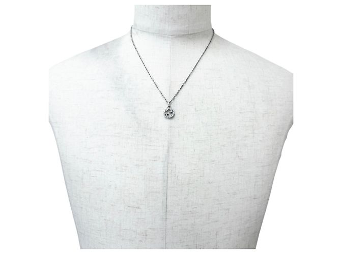 GUCCI 455535 AG925 Collana a catena Arabesque con Interlocking G Argento - vista 2